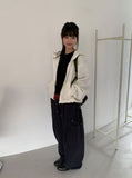 Hibamp Wide Cargo Banding Pants