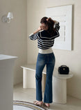 Remoman Span Bootcut Denim Pants