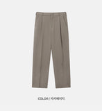 Dev one tuck semi-wide banding slacks