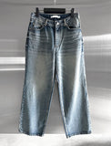 (Unisex) Lumen Double Pocket Washed Denim