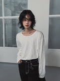 Kellin Over Fit U-Neck Long Sleeve Tee