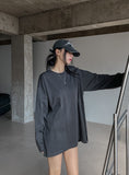 [U-BASIC] Want slit oversized fit long sleeve