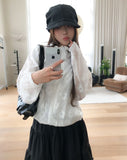 Ropin Flower See-Through Windbreaker Jumper