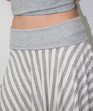 SWAY STRIPE UNBAL SKIRT