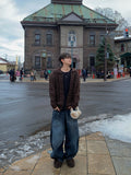 Capital Blue Black Washed Balloon Denim PT