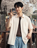 Butter Stripe Short Sleeve Shirts