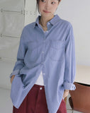 Tarson pocket boxy fit long-sleeved denim shirt