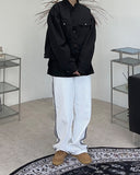 Raden track wide cotton pants