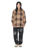 HOODED OMBRE CHECK SHIRT