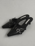 1196 See-through Mesh Belt Stiletto Heel (6cm)