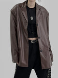 Lute Crack Leather Jacket