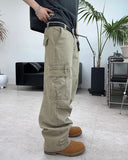 Liev Washed Zipper Cargo Pants