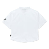 SHIRRING COTTON ZIP UP
