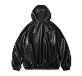 Symbol Logo Leather Hood Jumper