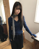 Kirn Rose Check Scarf