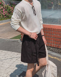 Solar Linen V-neck Knit