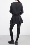 Annyou stripe tweed jacket + skirt set