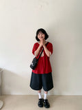 [unisex] Ensert Printed Ringer Over Short Sleeve T-shirt