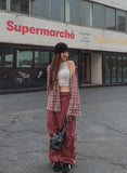 Machi linen check overshirt