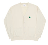 Clover Smile Embroidery Knit Cardigan