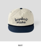 Rope Lettering Leather Strap Camp Cap