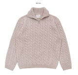 Pilon Cash Half Zip Up Knit