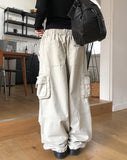Faded Dyeing Washed Multi Cargo Pants