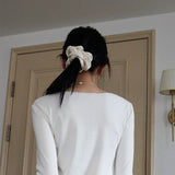 pleats satin hairband