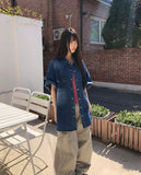 Riqui Cut Curved Wide Cargo Pants