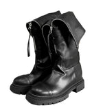 Biker zipper boots