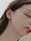 H Edition Silver Pillow Earrings