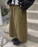 Nino banding cargo long skirt