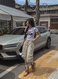 Fresh Pintuck Bermuda Pants