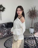Kend Zipper Ribbed T-shirt
