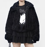 Dinaon Fluffy Crop Jacket