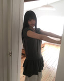 [Layered Look] Yuu Tiered Ribbon Puff One Piece