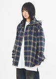 Retro over check hood shirt