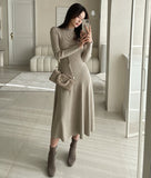 Mender Flare Knit Long One Piece