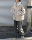 Shammy Brushed Washing Wide Denim Pants