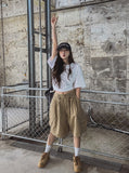 [U-BASIC] Basic Slit Layered Short-Sleeved