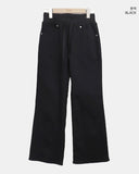 Hiel Low-Rise Bootcut Elastic Pants