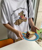 Deppu Bear Printing Short Sleeve Tee