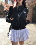 Eki Tiered Cut Mini Skirt