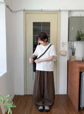 [unisex] Portilme Cool Banding Wide Slacks