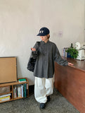Ilonde Pintuck Cotton Cargo Wide Pants