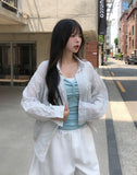 Regen Summer Wrinkle Check Shirt