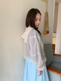 Ikoha Flower String Hood Windbreaker