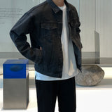 Latz black blue denim jacket