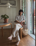 Marid Linen Two-Tuck Slacks