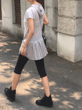 Deed Frill Shirring Hood Mini One Piece T-Shirt